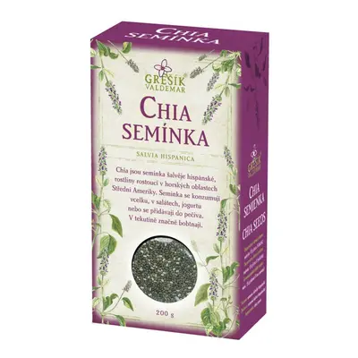 Valdemar Grešík - Natura s.r.o. Grešík Chia semínka 200 g