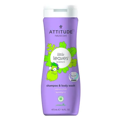 Dětské tělové mýdlo a šampon (2 v 1) ATTITUDE Little leaves s vůní vanilky a hrušky 473 ml