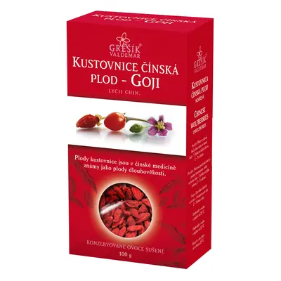 Valdemar Grešík - Natura s.r.o. Grešík Kustovnice - GOJI 100 g