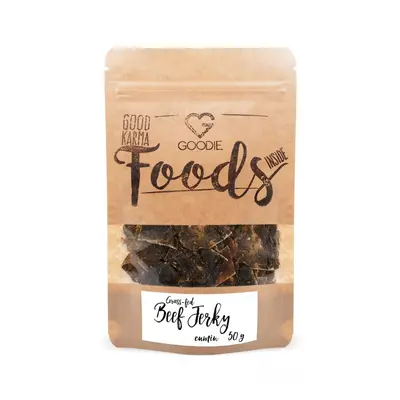 Goodie Grass-fed sušené hovězí maso - Jerky - Kmín 50 g