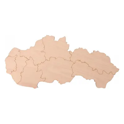 ČistéDřevo Dřevěná mapa Slovenska