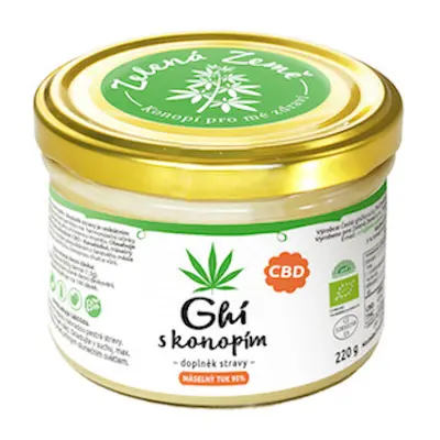 Zelená Země CBD Ghí s konopím BIO 220g