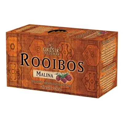 Valdemar Grešík - Natura s.r.o. Grešík Rooibos Malina 20 x 1,5 g