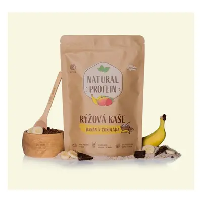 Natural Protein Proteinová rýžová kaše - banán a čokoláda, 480g