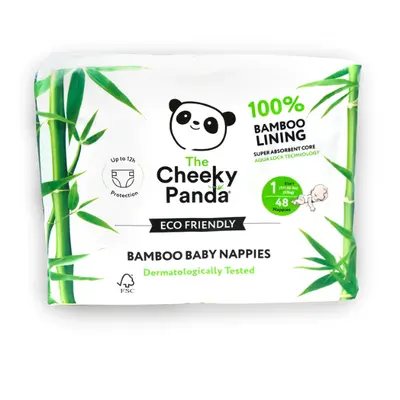 Cheeky Panda Bambusové dětské jednorázové pleny, velikost 1, 48 ks