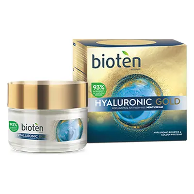 BIOTEN Hyaluronic GOLD krém proti vráskám noční, 50ml