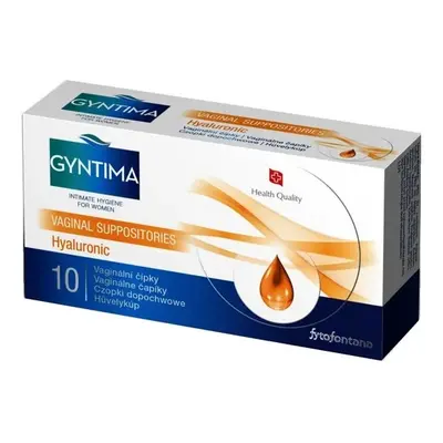 Fytofontana Gyntima vaginální čípky Hyaluronic, 10ks