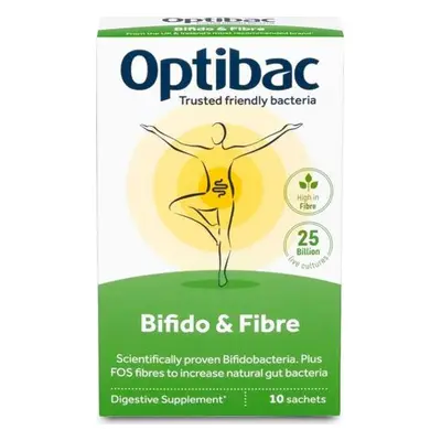 Optibac Bifido & Fibre Probiotika pro vyprazdňování, 10 x 6 g sáček Varianta: Bifido and Fibre (