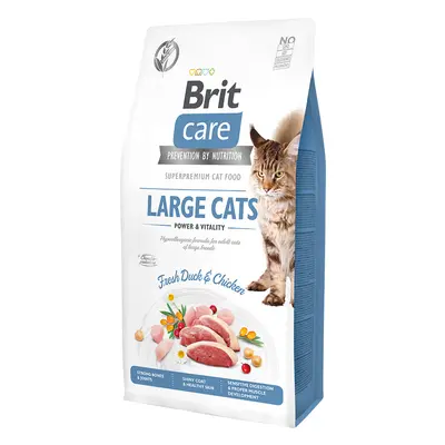 Brit Care Cat krmivo pro velké kočky pro energii a vitalitu kachna a kuře, 7 kg