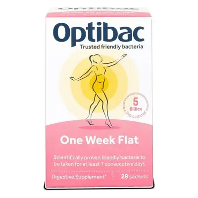 Optibac One Week Flat Probiotika při nadýmání a PMS, 28 ks