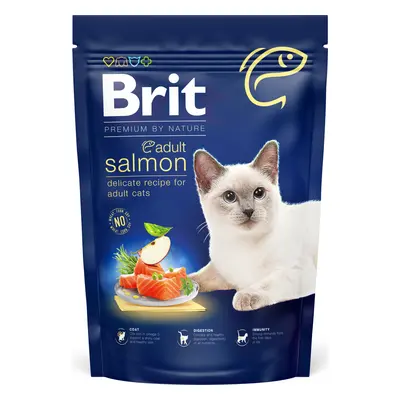 Brit Premium by Nature Cat krmivo pro dospělé kočky s lososem, 800 g