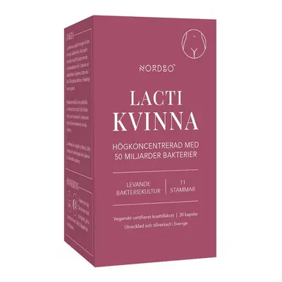 Nordbo Lacti Kvinna Probiotika pro ženy, 30 ks Varianta: Lacti Kvinna 30 kapslí (Probiotika pro 