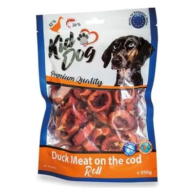 KIDDOG kachní masíčko na tresčí rolce 250 g