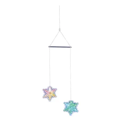 Závěsná děkorace s LED světly Naeve Snowflake, výška 75 cm