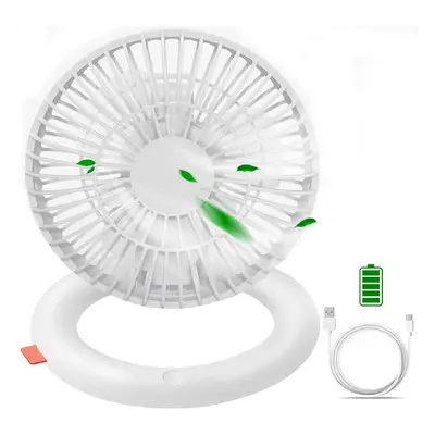 Ausbond Stolní ventilátor, USB, 180 stupňů, skládací stolní ventilátor, 4 rychlostní stupně