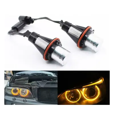 2ks Amber LED Angel Eyes Žárovky obrysových světel