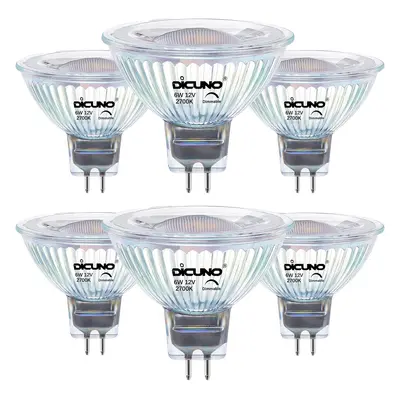 DiCUNO MR16 LED žárovka stmívatelná, GU5.3, 6W, 600LM, 2700K