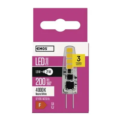 LED ŽÁROVKA JC 2W G4 NW