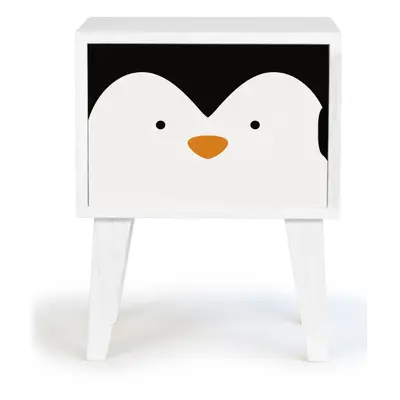 Dětský dřevěný noční stolek Little Nice Things Penguin