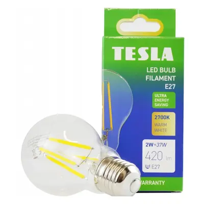 LED ŽÁROVKA FILAMENT 420LM 2W