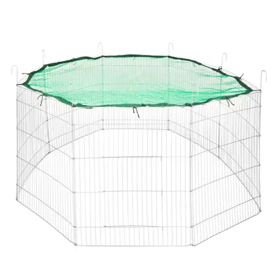 Tectake Výběh pro malá zvířata ohrádka s bezpečnostní sítí Ø 204cm
