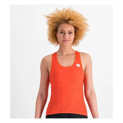 Sportovní cyklistická košile bez rukávů oranžová dámská - Flare W Top Pompelmo Velikosti XS-XXL: