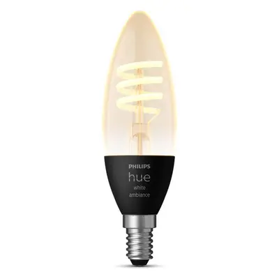 Vláknová svíčka Philips Hue - teplé až studené bílé světlo - 1 balení - E14