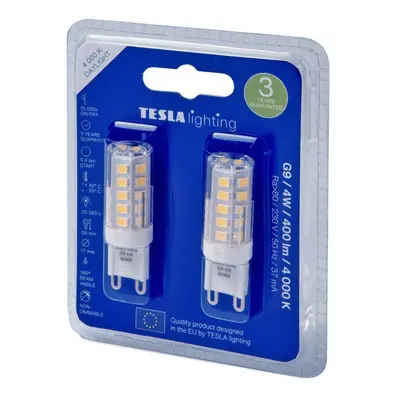 LED ŽÁROVKA,G9,4W,230V,400LM 2KS