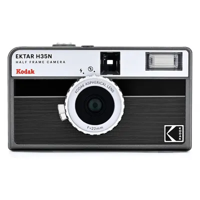 Kodak EKTAR H35N Half Frame Film Camera Striped Black