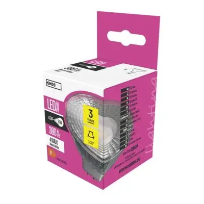 LED ŽÁROVKA CLS MR16 4,5W ,GU5.3 NW