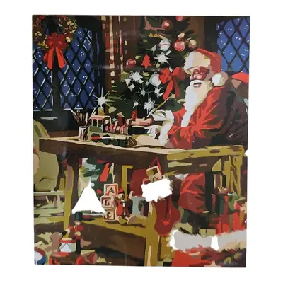 Malování podle čísel - plátno s příslušenstvím 50x40cm Varianta: Santa na saních