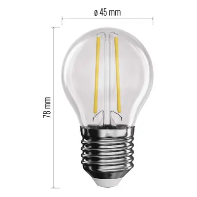 LED ŽÁROVKA FLM MINI GL 1,8W E27 NW