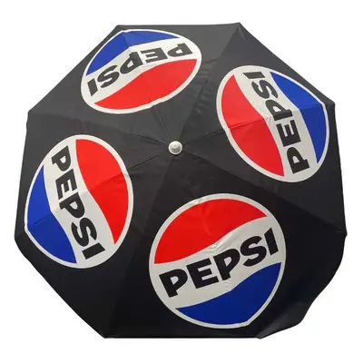 Pepsi - plážový slunečník s tyčí - Ø 1,75 - černý