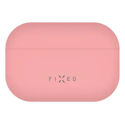 FIXED Silky ultratenké silikonové pouzdro na Airpods PRO 1 - Růžová