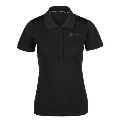 Dámské polo tričko Kilpi COLLAR-W Velikosti textil KONFEKCE: 34 PL0113KIBLK34