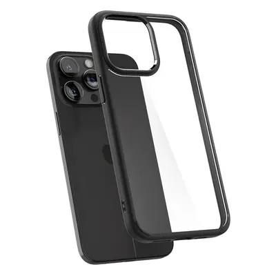 Flexibilní kryt Spigen Crystal Hybrid pro iPhone 15 PRO - Černá