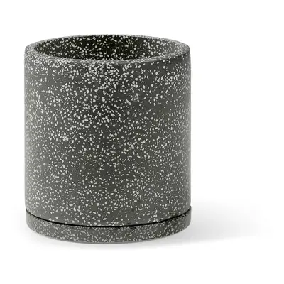 Sada 2 tmavě šedých květináčů Bonami Selection Terrazzo, ø 26 cm