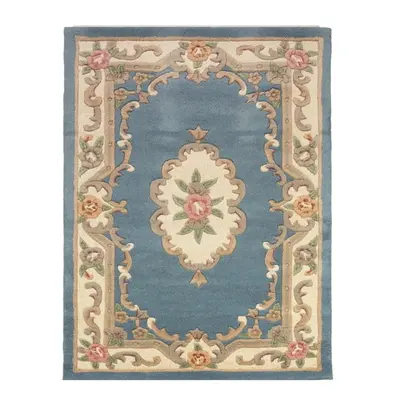 Modrý vlněný koberec Flair Rugs Aubusson, 150 x 240 cm