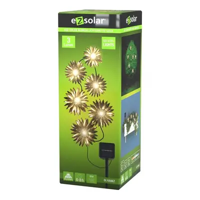 Světelný řetěz LED Solar Flower Gold – 6x teplá bílá LED