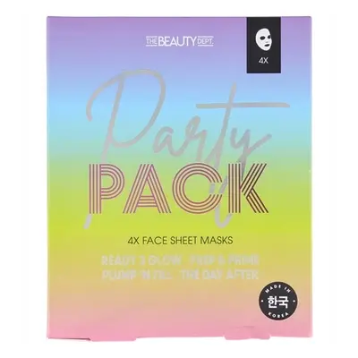 The Beauty Dept Dárková sada pleťové masky Party Pack, 4 x 20g