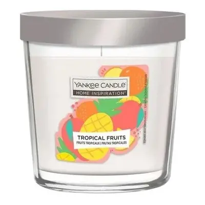 YANKEE CANDLE HOME INSPIRATION VALUE střední svíčka ve skle Tropical Fruits BEZ VÍČKA