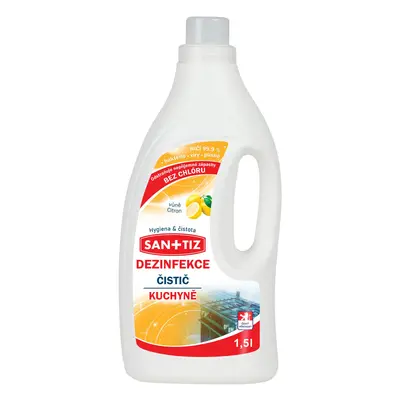 Čistící prostředek na kuchyně / dezinfekce Sanitiz 1.5l - parfém citrón