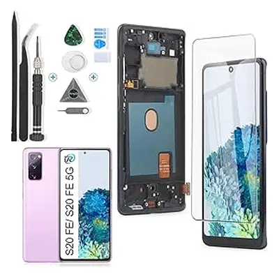 RongZy pro Samsung Galaxy S20 FE/S20 FE 5G LCD sada obrazovky pro Samsung Galaxy S20 FE Touchscr