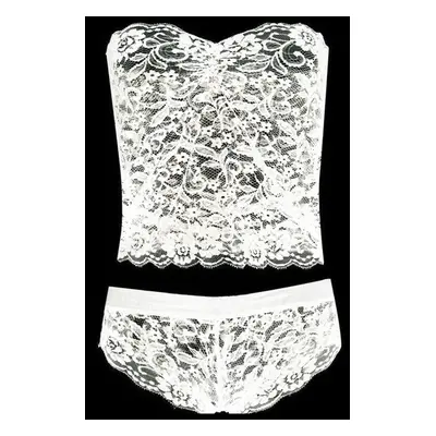 Sexy krajkový set - bílá, ATSS3278945856 Velikosti XS-XXL: L