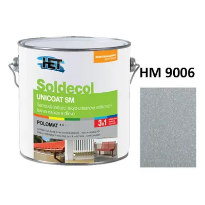 HET Soldecol Unicoat SM 3v1 RAL 9006 0,75l email polomat ‌