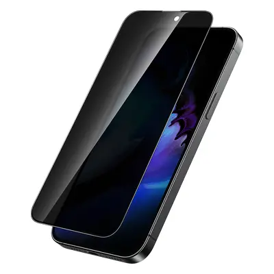 Privacy glass - 3D Recci ochranné tvrzené sklo displeje proti šmírování pro iPhone 15 PRO MAX V-