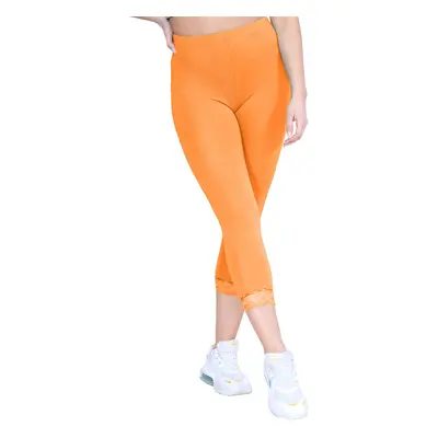 Dámské 3/4 legíny bershka- oranžové Velikosti XS-XXL: L