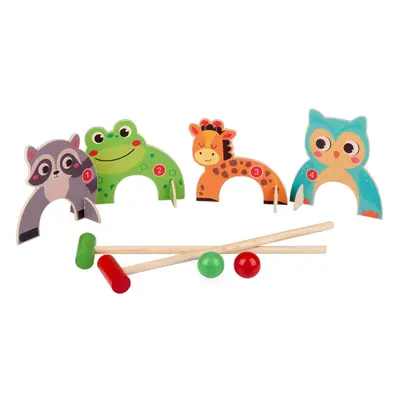 Dřevěný kroket zvířátka Eddy Toys 8ks 871125200972