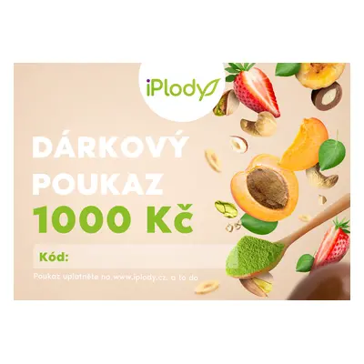 iPlody Dárková poukázka v hodnotě 1000 Kč