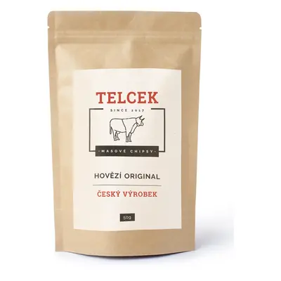 Telcek Hovězí Chipsy sladká paprika 50 g